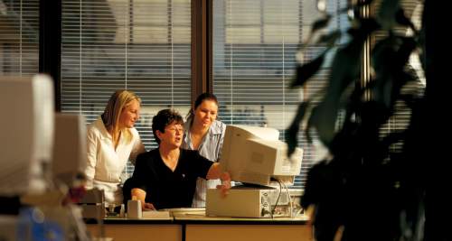 Ladies in an office